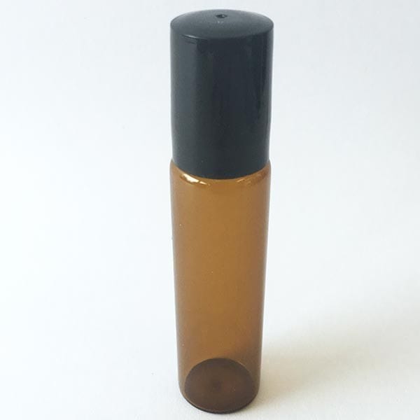 Amber Glass Roll On Reusable Bottle 15ml