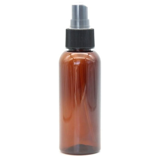 Amber PET Plastic Spray Bottle - 100ml