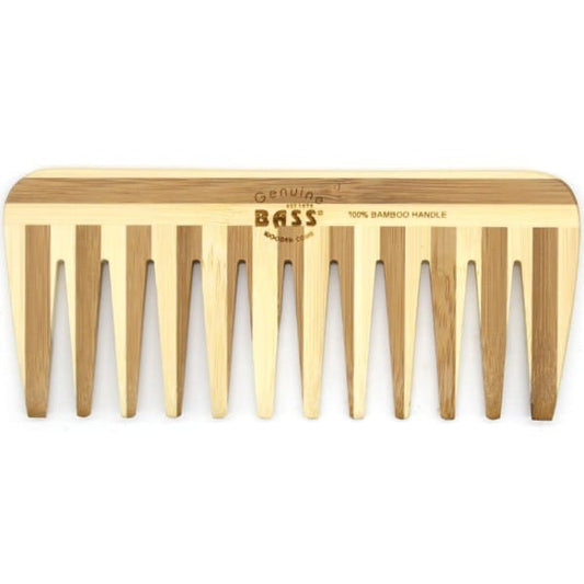 Bass Bamboo medium wide tooth comb