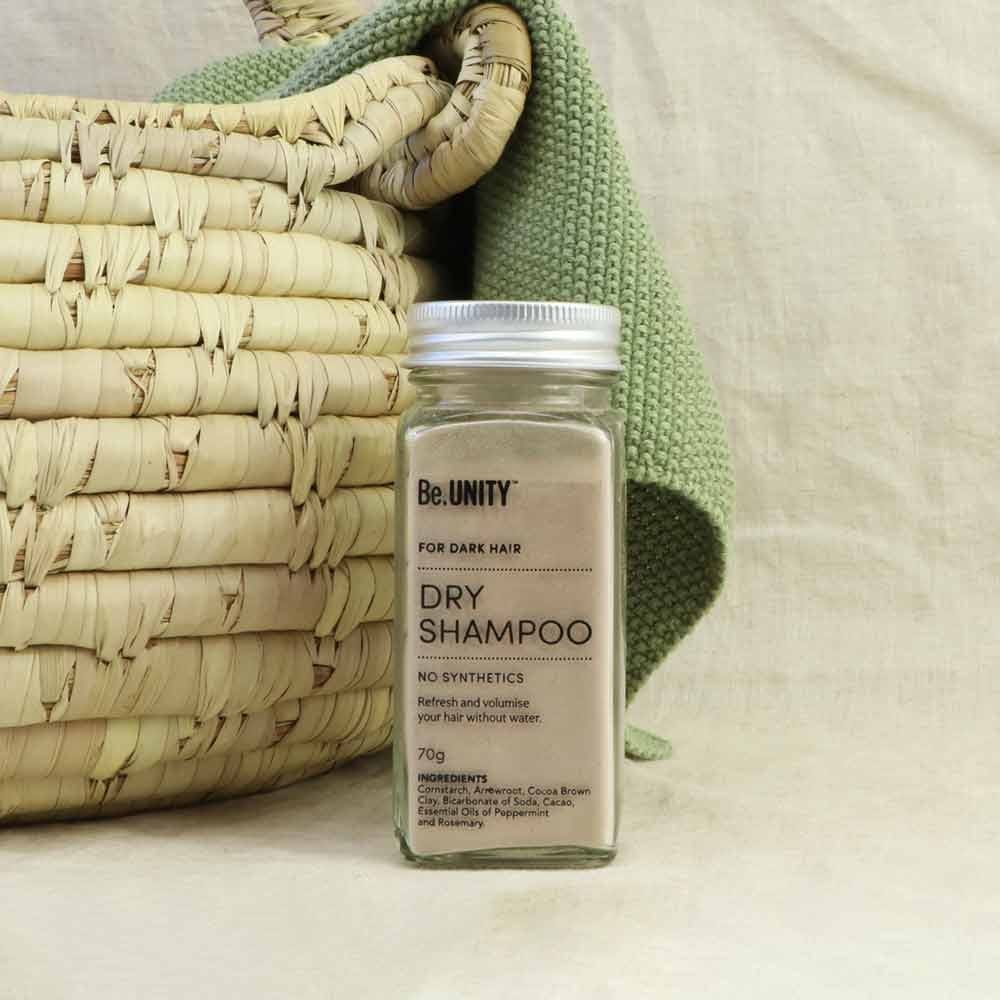 Be.UNITY Dry Shampoo with Shaker - Dark