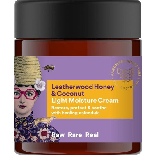 Beauty & the Bees Light Moisture Cream 120ml - Leatherwood Honey & Coconut