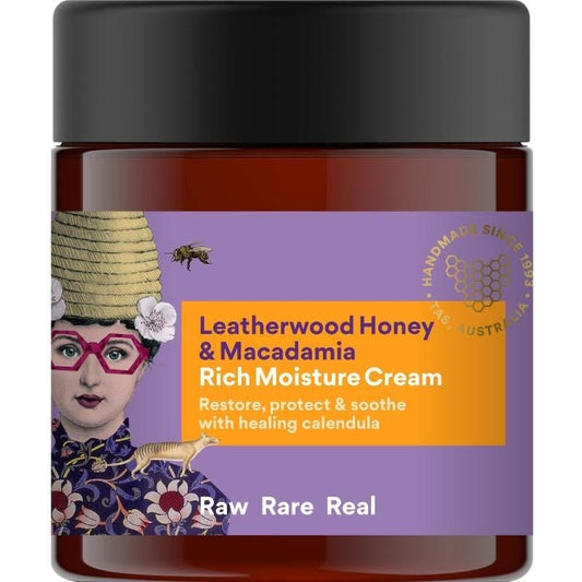 Beauty & the Bees Rich Moisture Cream 120ml - Leatherwood Honey & Macadamia