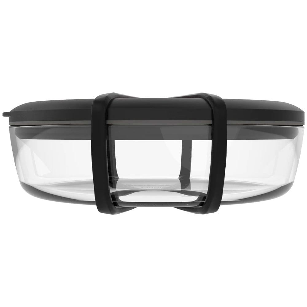 BeetBox Glass Lunch Box - Black with Black Band