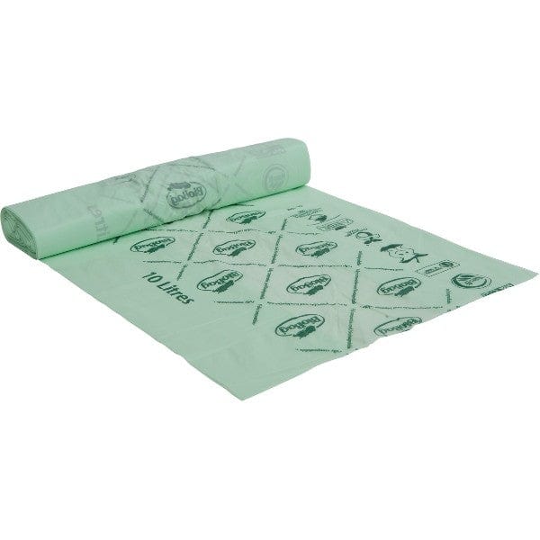 BioBag biodegradable plastic bin liners 10 litre (boxed/banded 20pk)