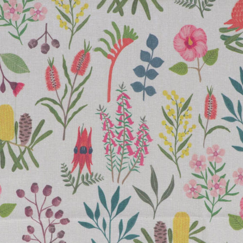 Earth Greetings Tea Towel - Australian Wildflowers