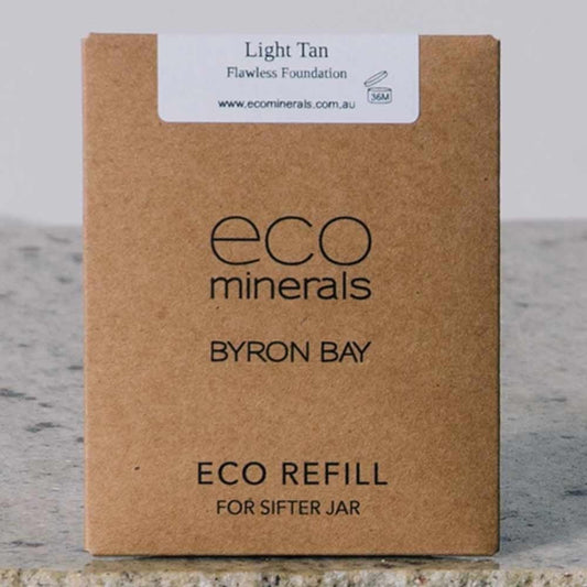 Eco minerals foundation 5g REFILL sachet - flawless light tan