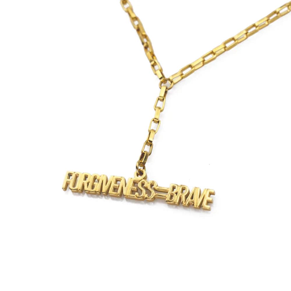 Eden Necklace - To Forgive Is Brave - Gold