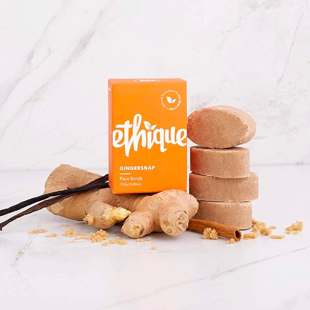 Buy ETHIQUE Solid Face Scrub Bar 100g Gingersnap Online