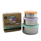 Ever Eco Stainless Steel Round Nesting Containers Set of 3 - Spring Pastels