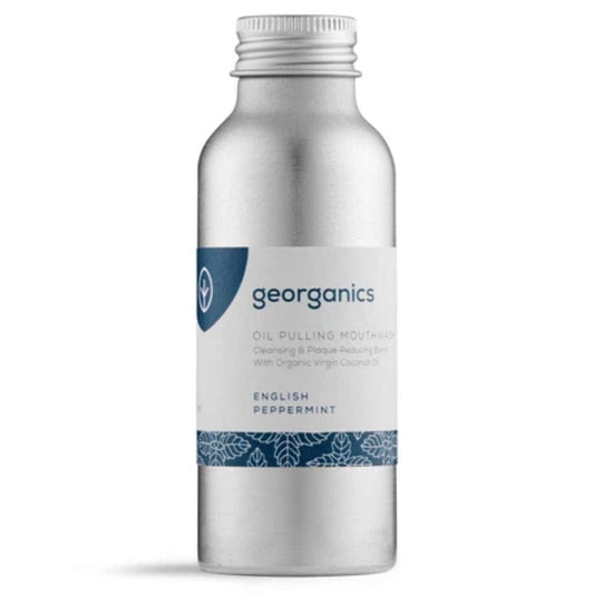 Georganics Oil Pulling Mouthwash 100ml - English Peppermint