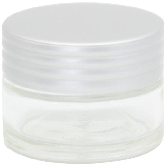 Glass Reusable Jar with Lid 15ml - Clear