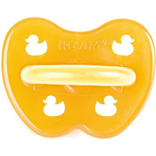 Hevea Natural Rubber Soother - Symmetrical 3m+ Duck