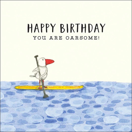 Kate Knapp Card - Happy Birthday Oarsome