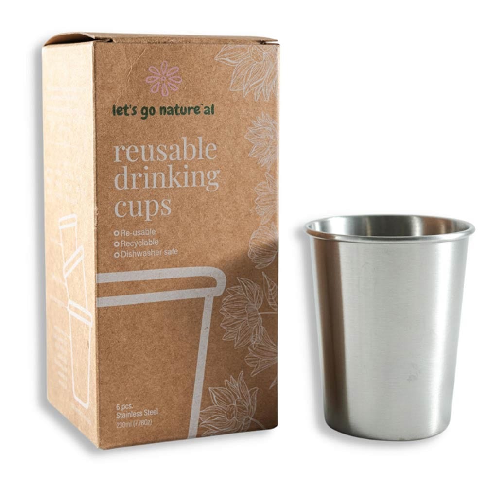 Let's Go Nature'al Reusable Drinking Cups Set 6