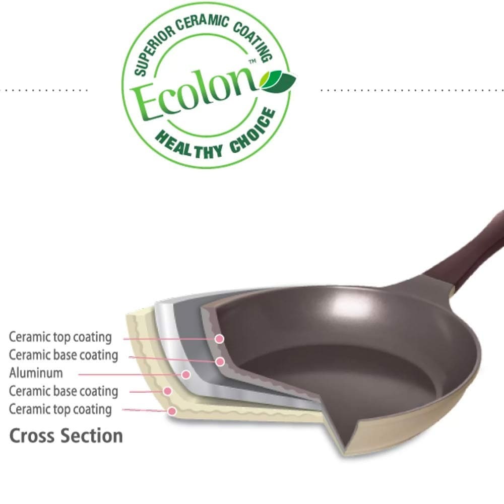 Neoflam Venn Deep Casserole Pan 26cm 6.5L - Orange