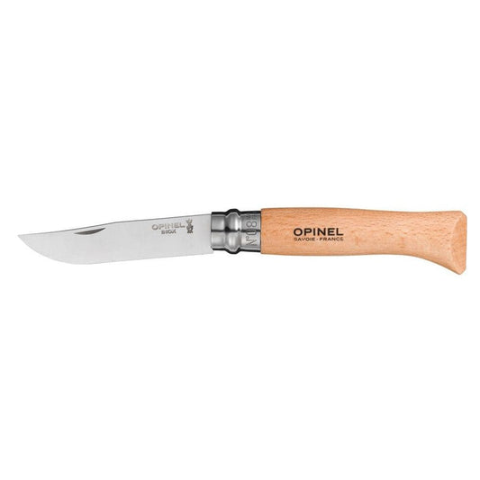 Opinel Traditional No.08 Stainless Steel Pocket Knife - Beech