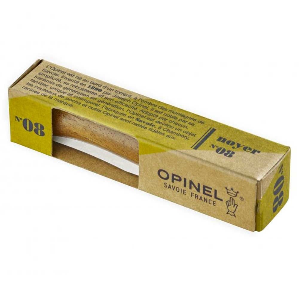 Opinel Traditional No.08 Stainless Steel Pocket Knife - Walnut