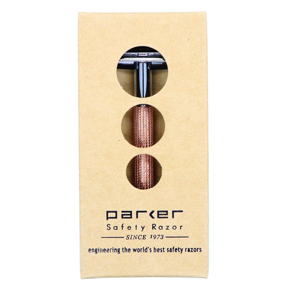 Parker 29L Safety Razor + Blades - Rose Gold