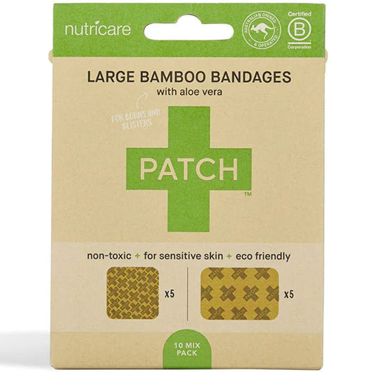 Patch Large Bamboo Bandages Mixed Pack 10 - Aloe Vera