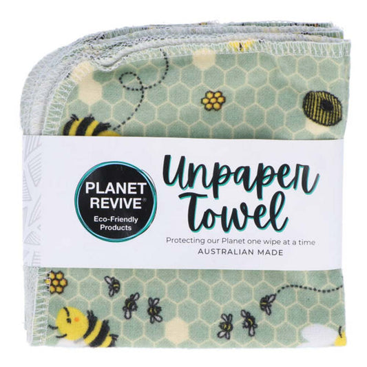 Planet Revive Unpaper Towels - Pack of 6 Bees