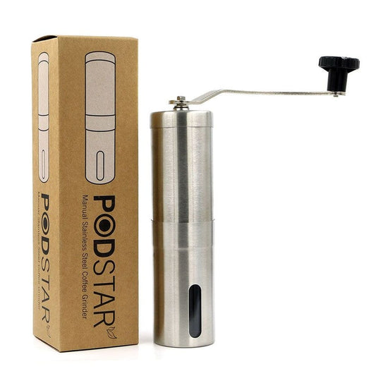 Pod Star Stainless Steel Manual Coffee Grinder