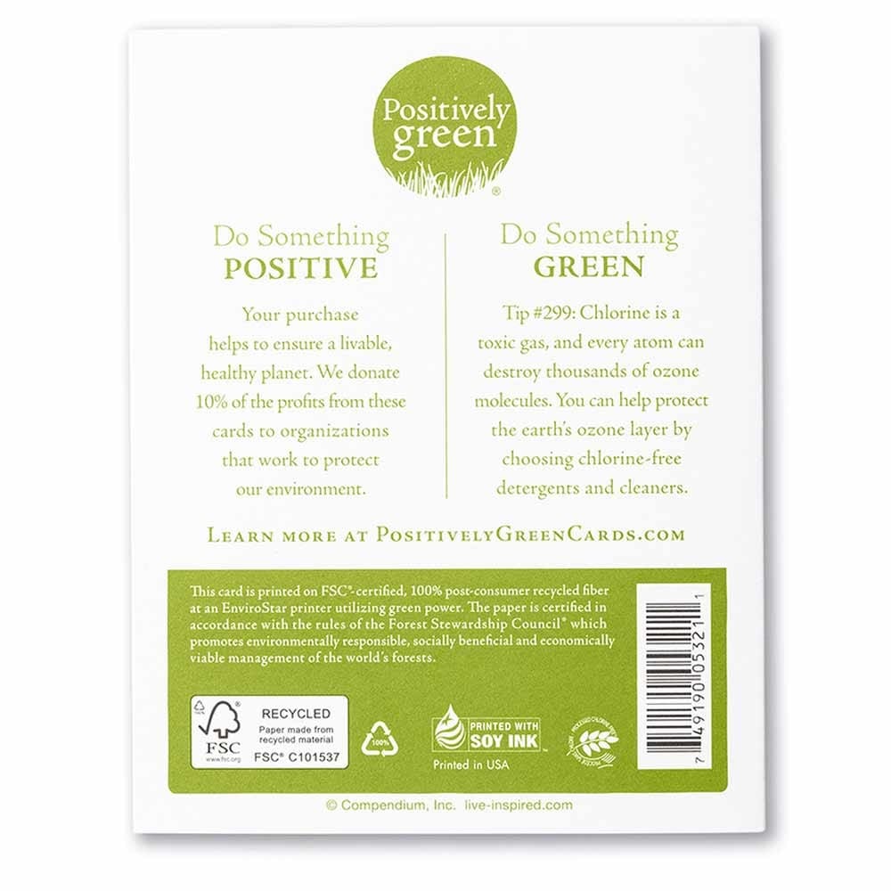 Positively Green Birthday Card - Dance Till The Stars