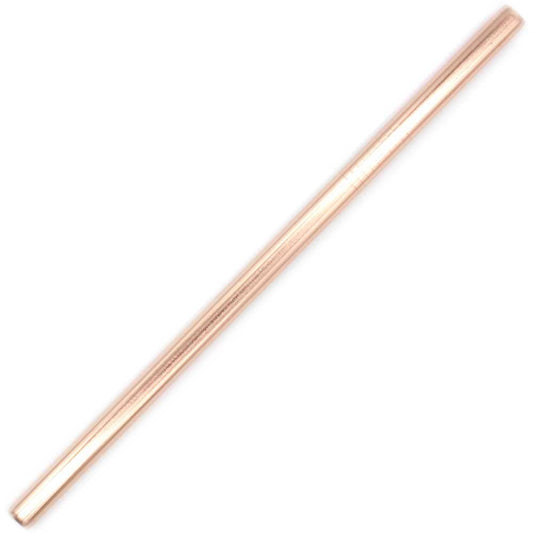 Rose Gold Stainless Steel Straw  9mm Smoothie - Straight (BULK 50 Pack)