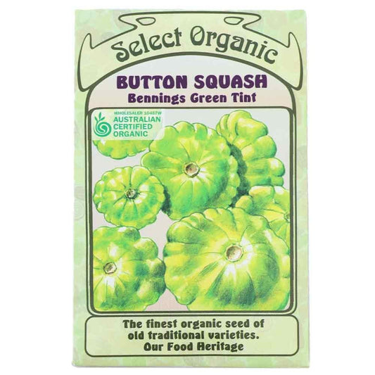 Select Organic Seeds - Green Tint Button Squash