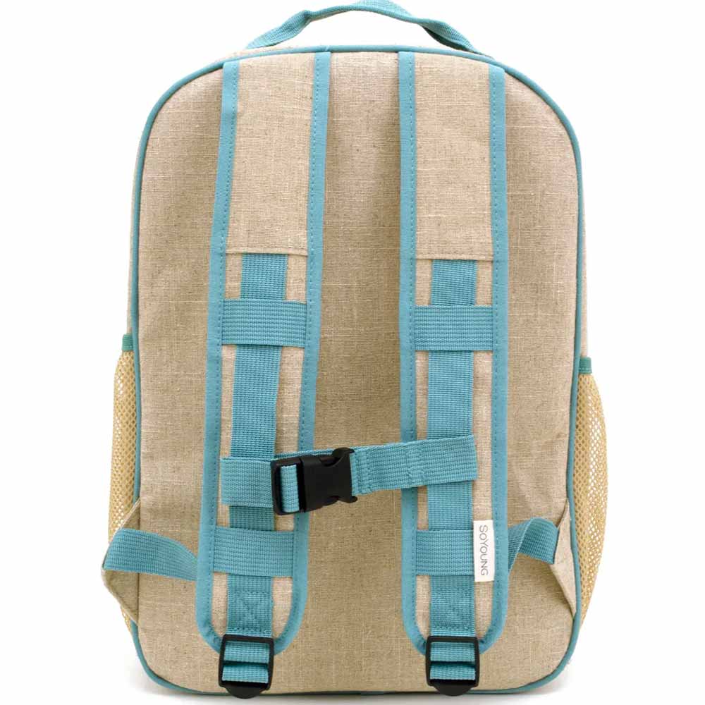 SoYoung Grade School Linen Backpack - Green Stegosaurus
