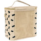SoYoung Large Raw Linen Lunch Poche Insulated Cooler Bag - Natural Block