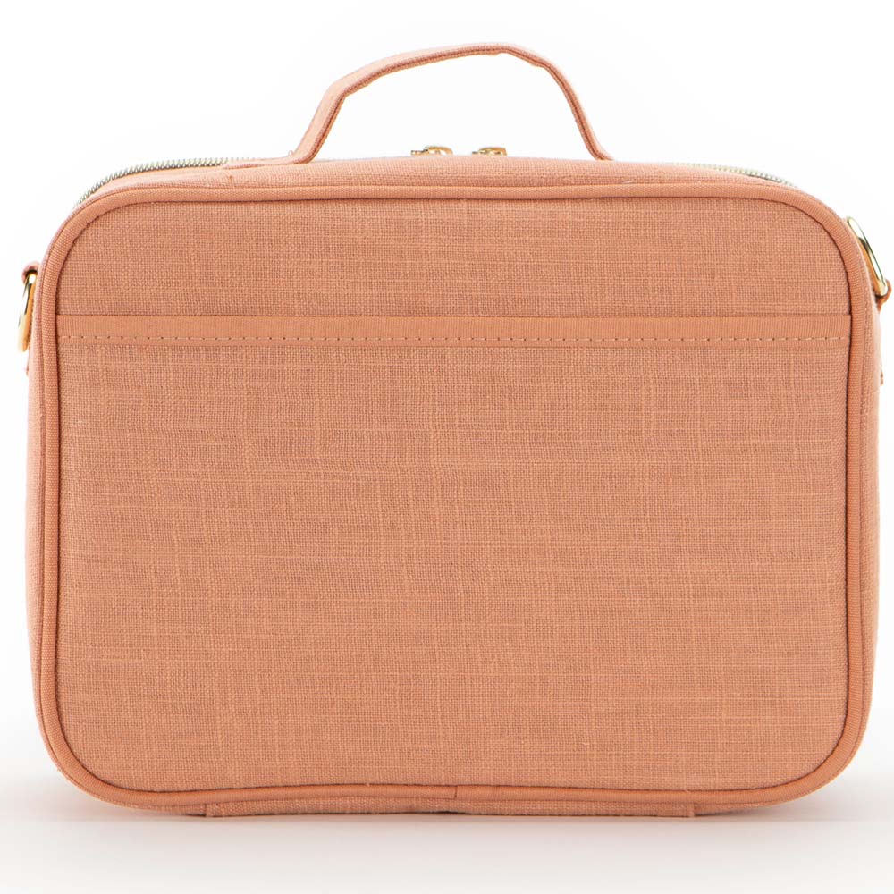 SoYoung Raw Linen Insulated Lunch Box - Sunrise Muted Clay