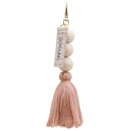 SoYoung Tassels - Beaded Muted Clay