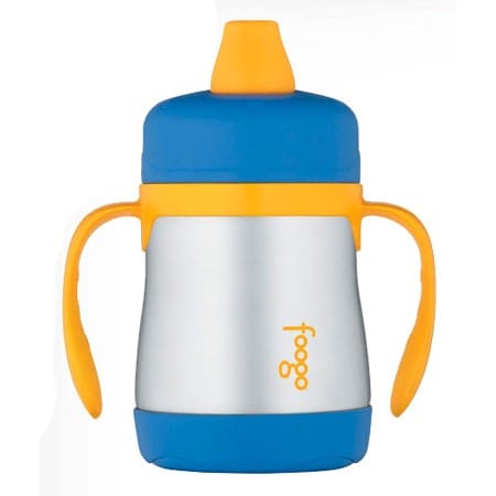 Thermos Foogo stainless steel sippy cup - blue