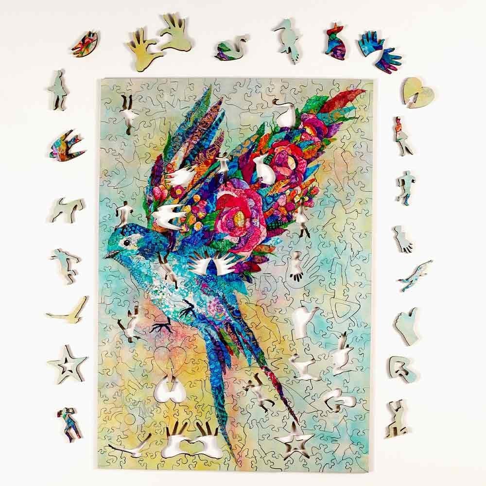 Twigg Puzzles Botanical Swallow - Lisa Morales - 315 Piece