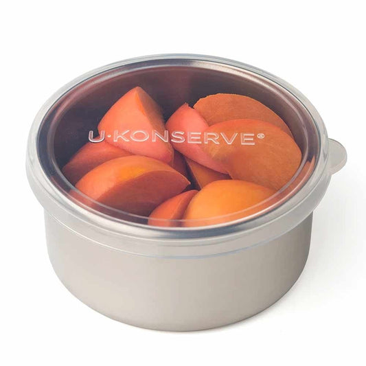 U Konserve Round To-Go Container 9oz/255ml - Clear Silicone