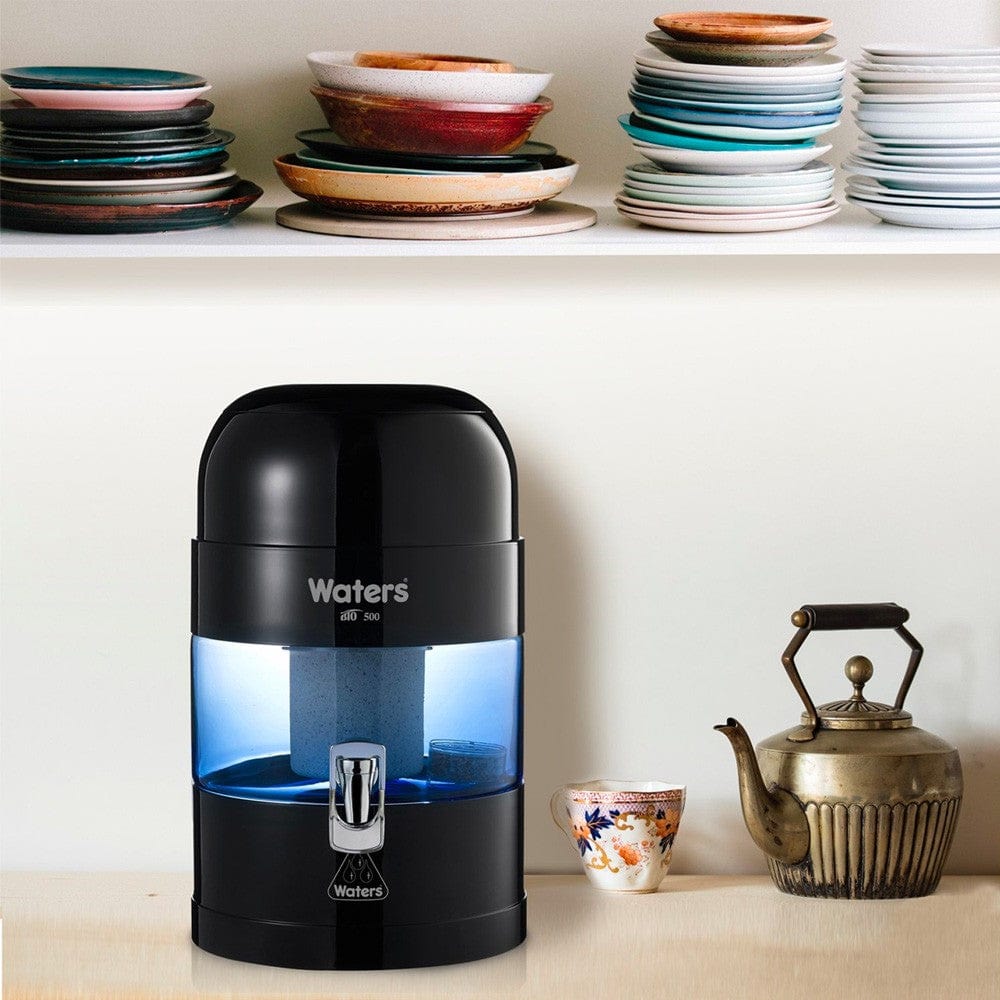 WatersCo BIO 500 Benchtop Alkaline Water Filter 5.25L - Black