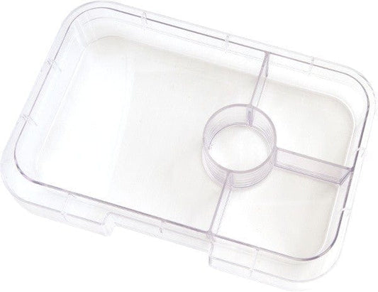 YumBox Tapas 4 Section Interchangable Tray - Clear