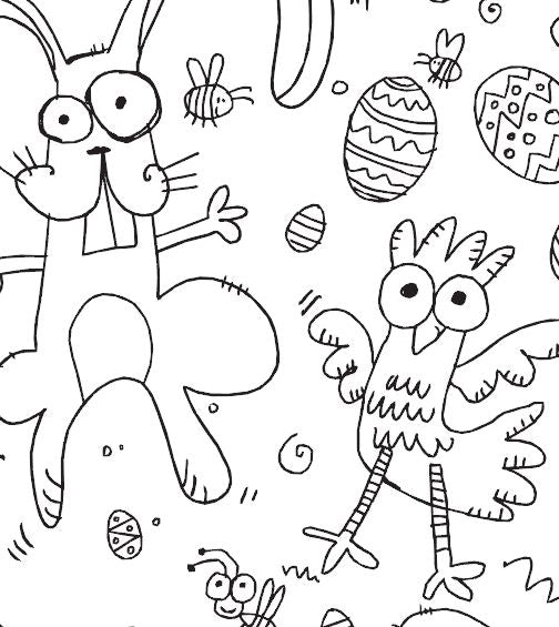 Easter colouring in