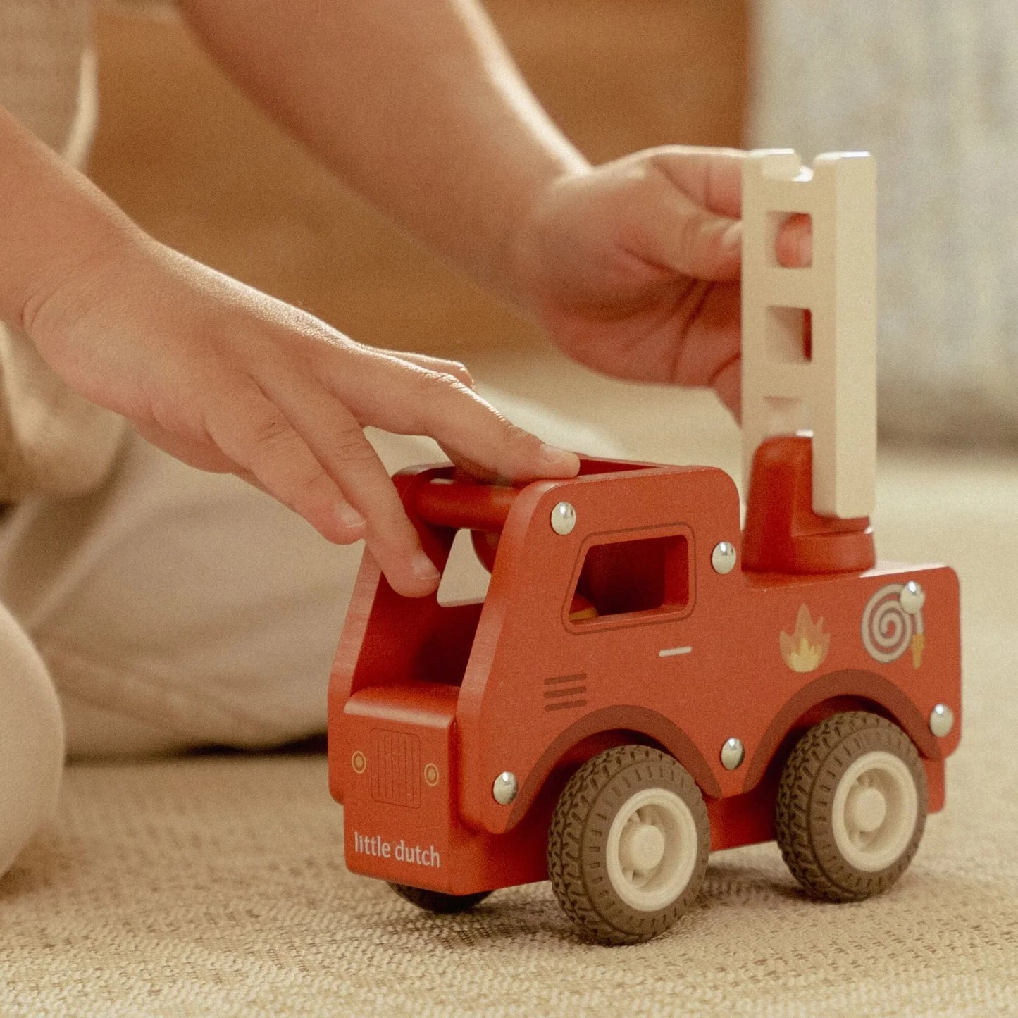 Little Dutch Wooden Fire Truck