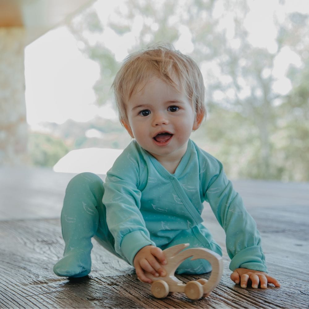 Ropa De Bebé Cozy Cotton Quilt Baby Jacket With Wooden Olivetree