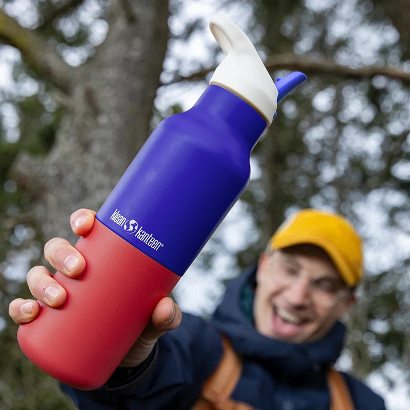 Klean Kanteen 16oz 473ml Insulated Rise Classic Stainless Steel Bottle with Flip Seal Sport Cap