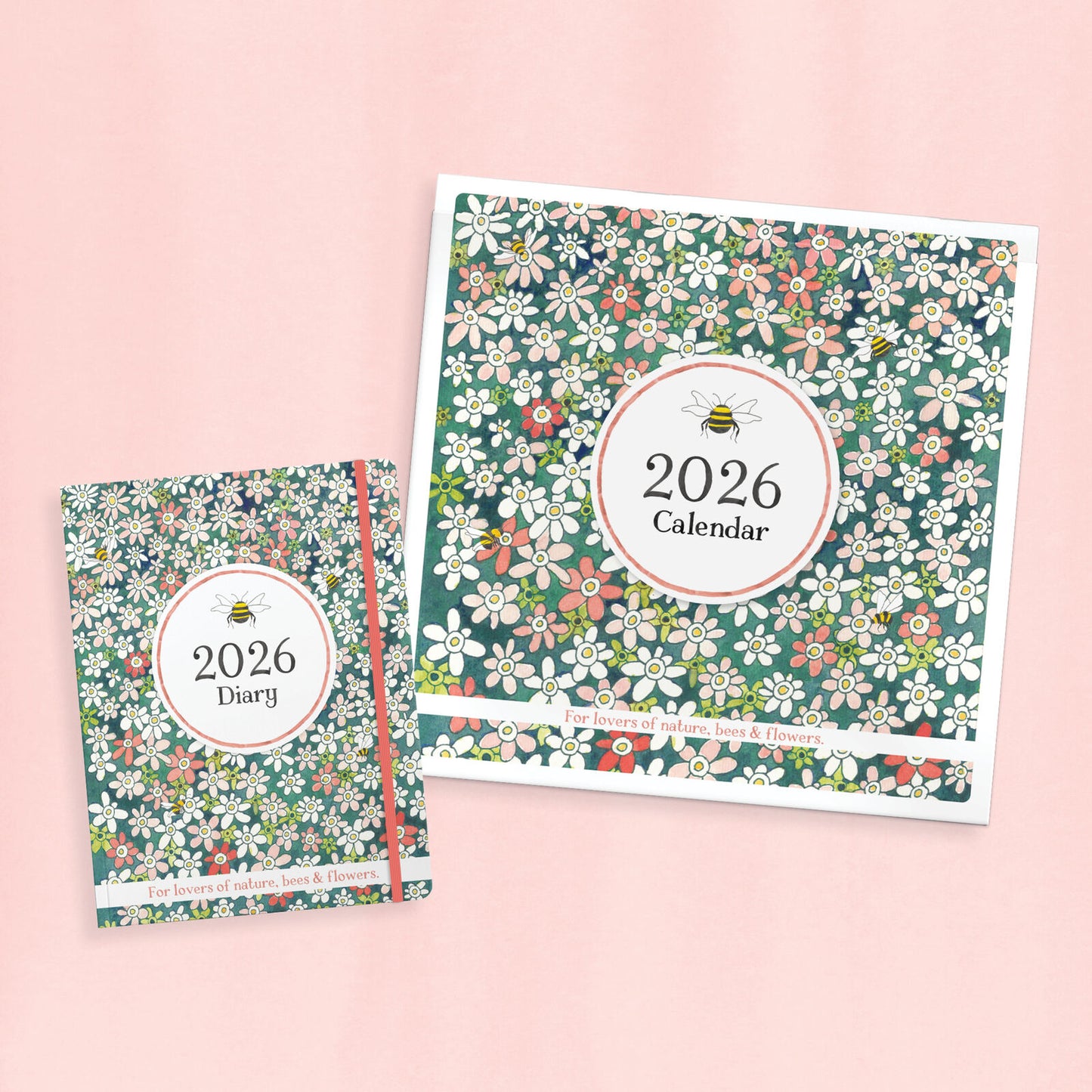 Affirmations 2026 Bee Diary + Calendar Bundle