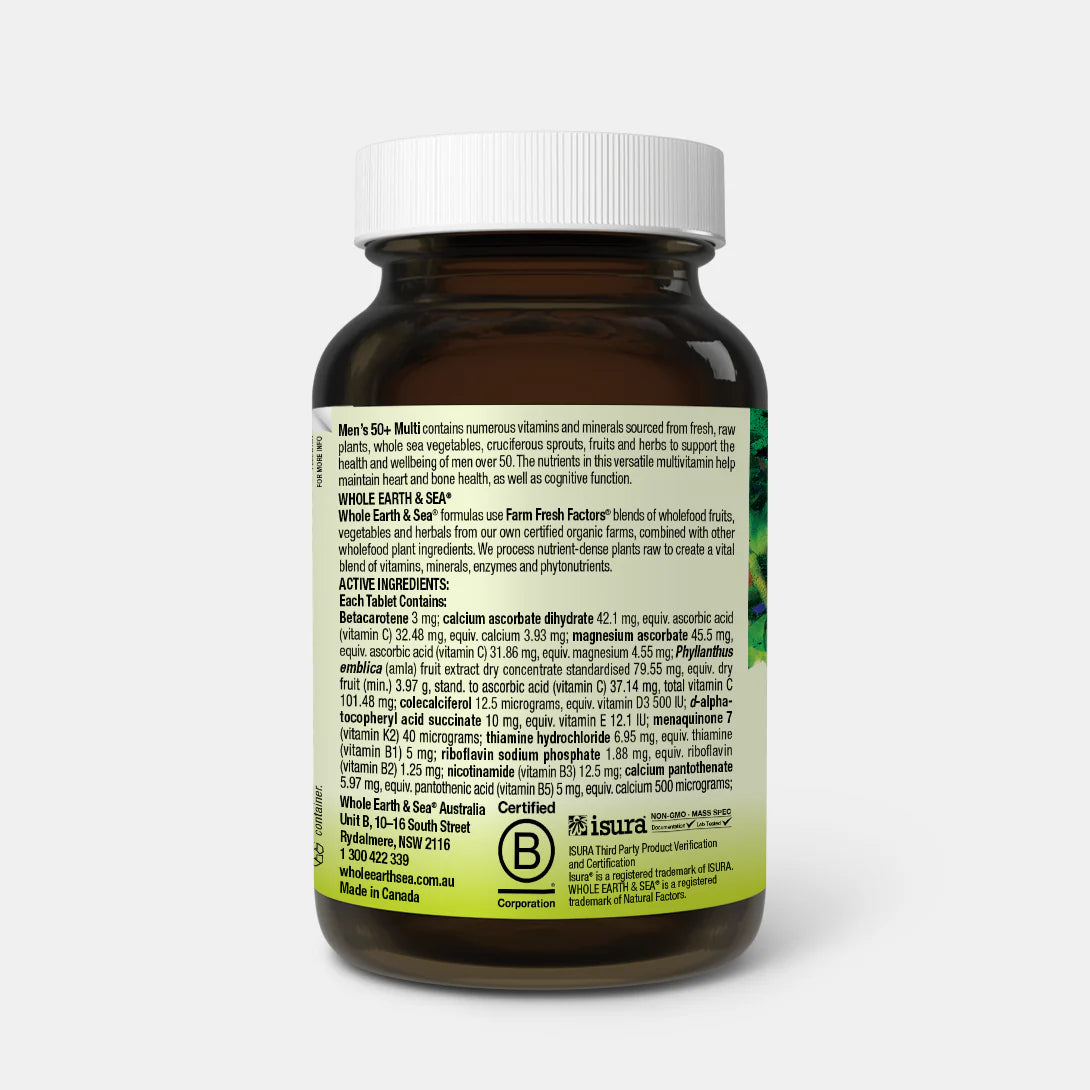 Whole Earth & Sea Vegan Men's Multi Vitamins 50+ (60 capsules)