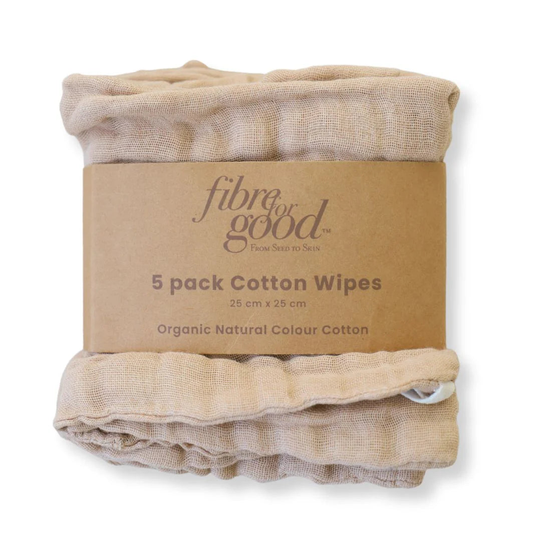Fibre For Good Cotton Reusable Wipes 5pk