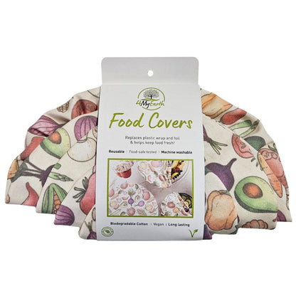 4MyEarth Reusable Cotton Food Cover - Set of 4