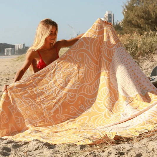 Sand Cloud Organic Cotton Beach Towel - Whale Shark X Large (183cm x 193cm)