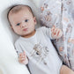 Aster & Oak Flying Oli Bear Print Onesie