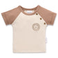 Aster & Oak Lion Embroidered Raglan Tee