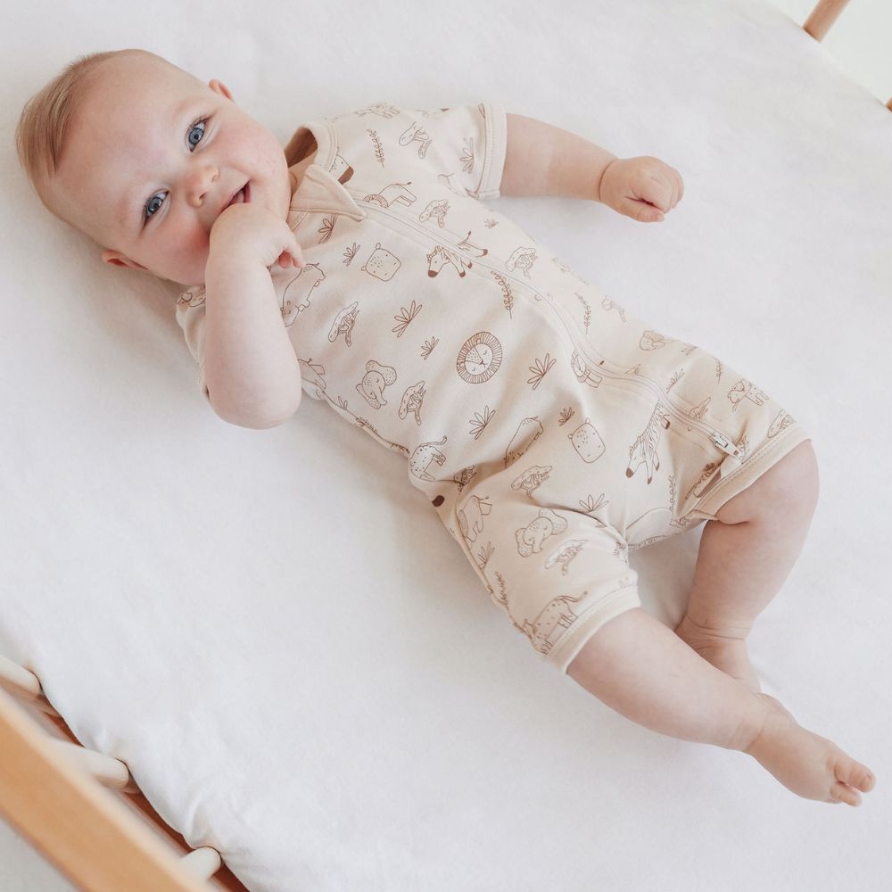 Aster & Oak Safari Adventure Zip Romper
