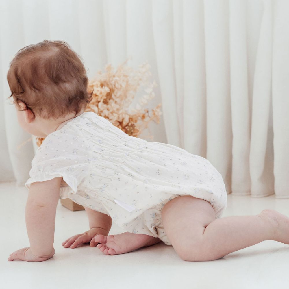 Aster & Oak Sofia Floral Bubble Romper